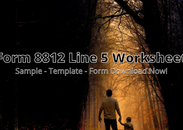 Irs Form 8812 Line 5 Worksheet 2021 img