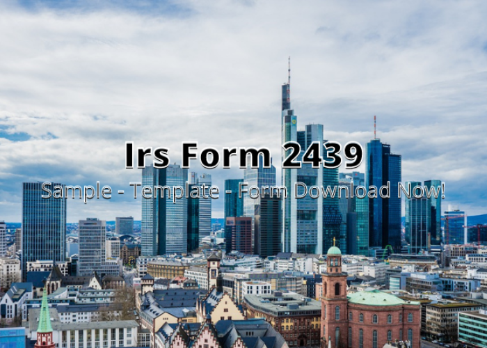 Irs Form 2439 Instructions img